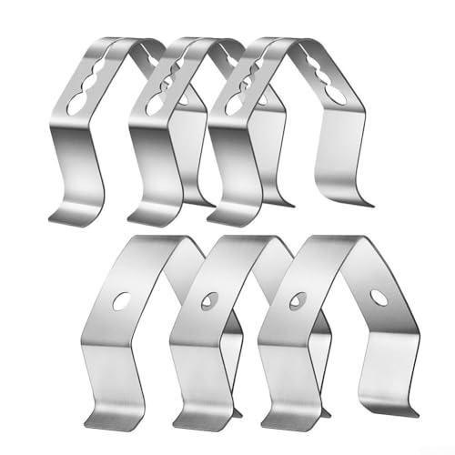 WIIYENA 6 Stück Sonde Thermometer Clip Halter für BBQ Grill, Edelstahl Fleischthermometer Zubehör für Maverick Igrill WIIYENA 6 Stück Sonde Thermometer Clip Halter für BBQ Grill, Edelstahl Fleischthermometer Zubehör für Maverick Igrill