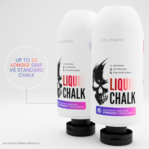 Image of Liquid Chalk for Gym & Weightlifting - Quick Dry, Non-Slip Grip | No Mess, Long-Lasting Hold for Lifting, Crossfit, Climbing & Calisthenics | India's 1st HydroLock Formulation | 6 Month Supply (250ML)
