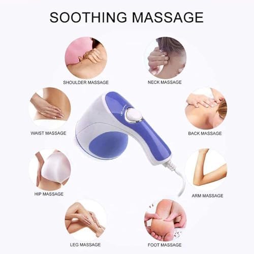 Pijano Relax Spin Tone Body Massage | Handheld Full Body Massage Machine | Deep tissue vibrational therapy for pain relief and slimming | Electric massage for neck, back, shoulders and legs Pijano Relax Spin Tone Body Massage | Handheld Full Body Massage Machine | Deep tissue vibrational therapy for pain relief and slimming | Electric massage for neck, back, shoulders and legs