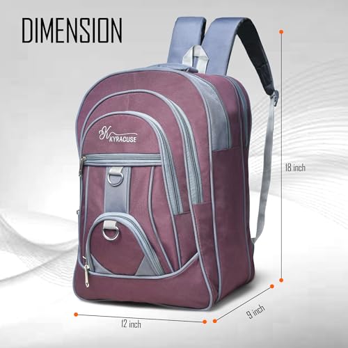 Image of 35L Pink Laptop Bag Backpack for menंWomen Boys and Girls Luggage Travel Bags with 17.3 inches And School Bag Laptop Compartment
