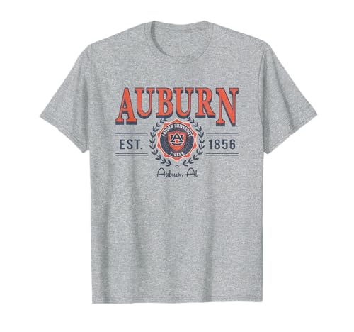 Auburn Tigers Seal Vintage Gray Officially Licensed T-Shirt