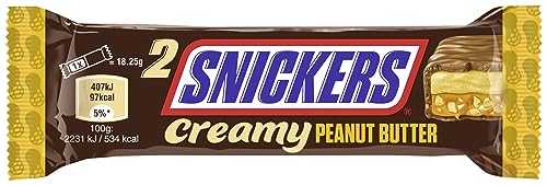 Snickers Creamy Peanut Butter Schokolade Erdnussbutter Riegel, 4x36,5g – Ansicht 3