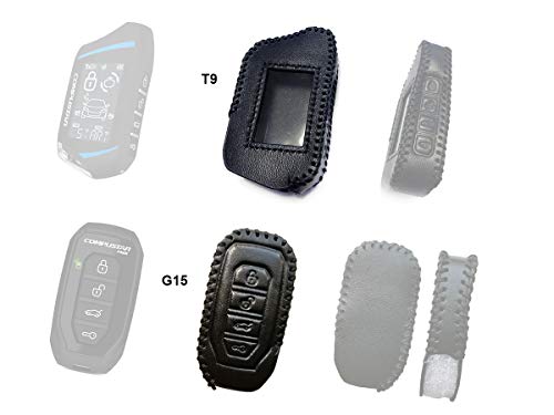 Leather Case for Compustar Prime T9, RFX-2WT9-FM 2way & RF-P1WG15-FM, G15 1Way Remote Leather Case