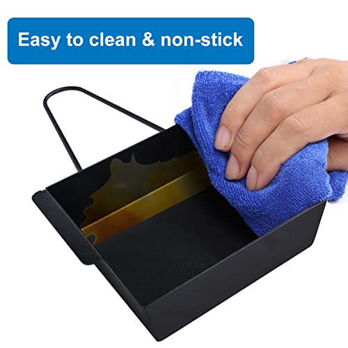 Image of Grill Drip Pan for Nexgrill 720-0830H for Nexgrill Grease Tray Replacement Grease Pan /Box for Nexgrill 720-0888N 720-0925P 720-0896 720-08882A for Cuisinart CGG-7400 with 15pack Aluminum Foil Liner