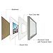 Golden State Art - 8x10 Aluminum Picture Frame - with Mat for 5x7 Photo or Without Mat for 8 x 10 Photo - Real Glass Cover - Simple and Elegant Decor for Wall Mounting - 1 Pack - Silver