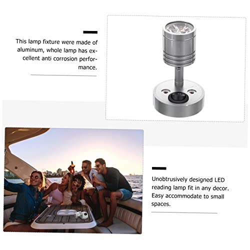 Lámpara de lectura LED sin deslumbramiento para camarotes y RV con foco giratorio 3W 4