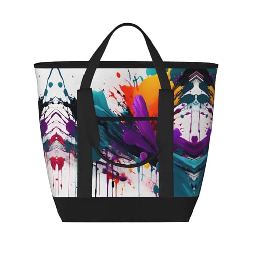 Sac isotherme réutilisable pour adultes grand volume noir style moderne