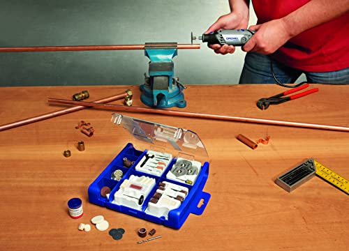 Dremel 723 EZ SpeedClic Accessory Set - 100 Rotary Tool Accessories for Cutting, Carving, Sanding, Cleaning, Grinding, Polishing, Sharpening, 2615S723JA