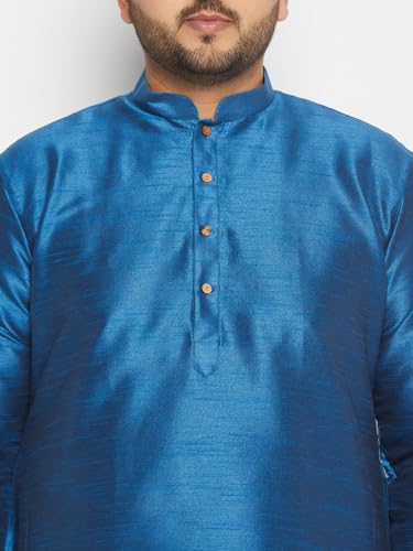 Image of Vastramay Plus Men's Silk Blend Kurta Pyjama Set