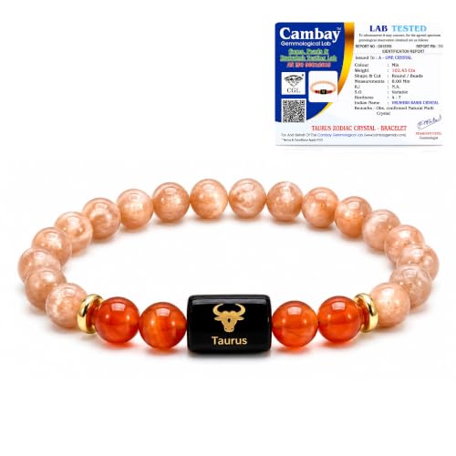 Image of Zodiac Bracelet for Men & Women | 12 Zodiac Signs & Rashi Collection | Natural Crystal Bracelets | Lab Tested Natural Stones | Premium Gift Box & Velvet Pouch