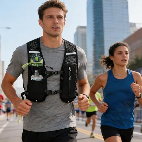 Chaleco Ligero para Correr Impermeable Evita Sudor y Lluvia 2