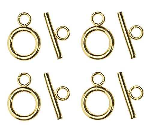 PENTA ANGEL Gold Metal Alloy Toggle Clasps #TOP22