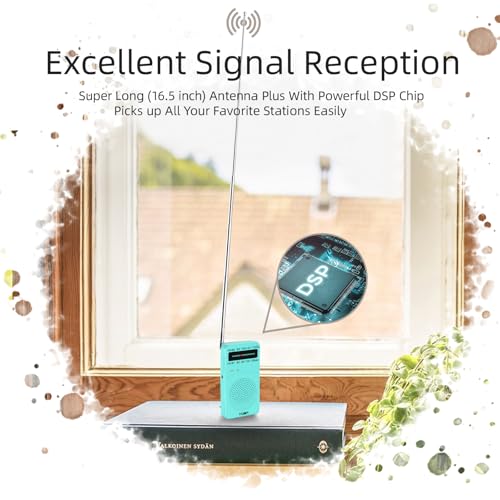 Image of PRUNUS J-166 Portable Radio AM FM, Battery Operated Radio