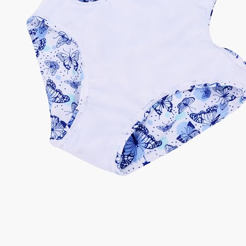 LIZENS Girls' Swimwear Cut Out Trim Ruffle One Piece Beach Bathing Suit for Girls Floral Toddler Kids Swimsuit4