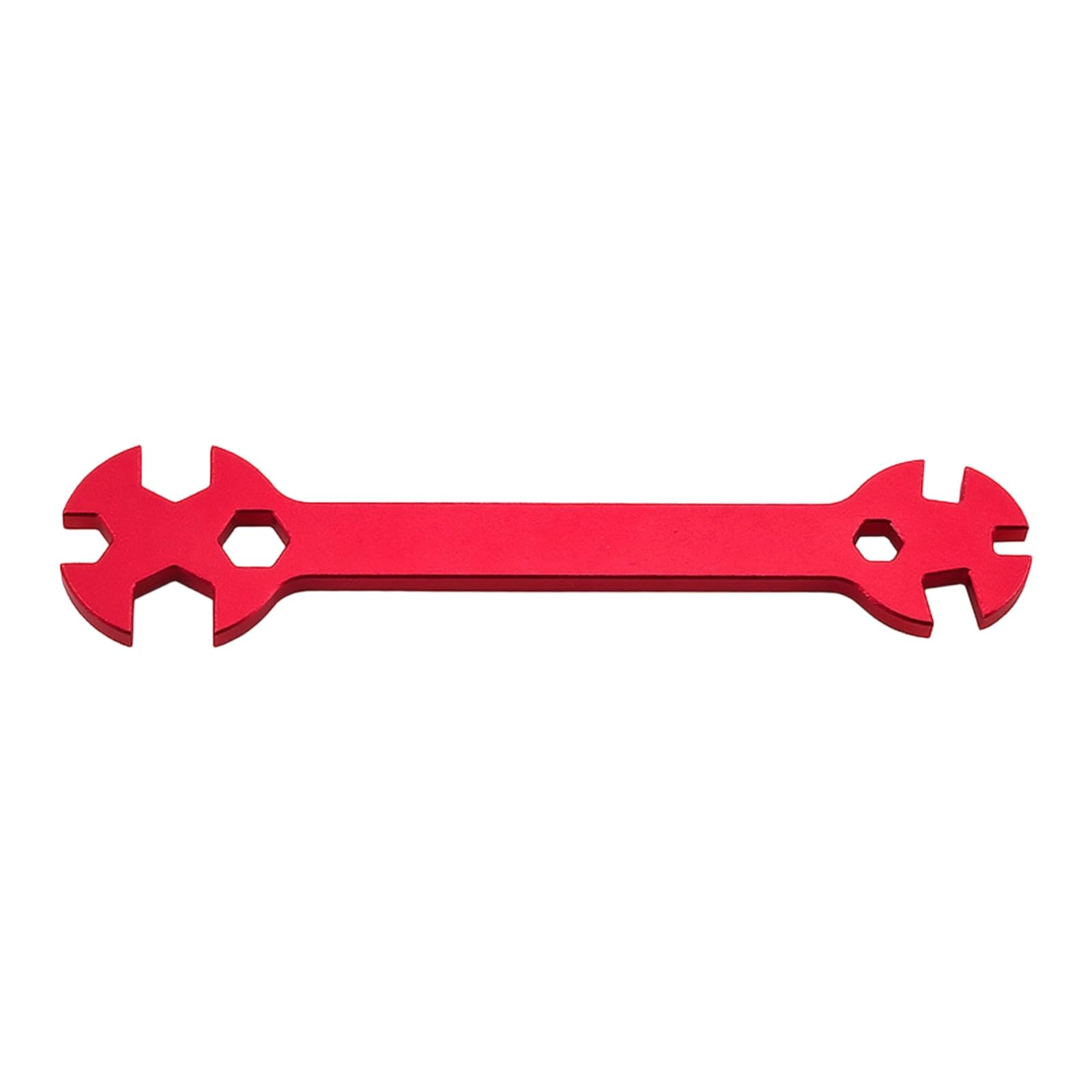 Asukohu Red Professional Special Tool Wrench 3/4 / 5/5.5/7 / 8Mm Aluminum Spanner For Nut Tightening And Rod Multifunction Wrench Tool
