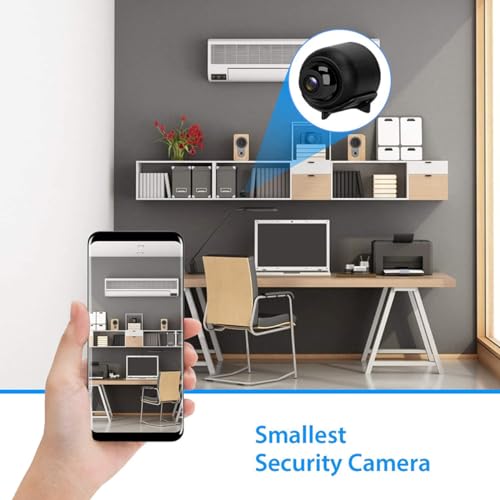 fdsmall Mini Spy Camera 1080P Surveillance Camera Live Transmission Mobile Phone App for Indoor WiFi Video Surveillance Small WiFi Baby Monitor Security Camera Compact Pet Camera Motion Sensor Night fdsmall Mini Spy Camera 1080P Surveillance Camera Live Transmission Mobile Phone App for Indoor WiFi Video Surveillance Small WiFi Baby Monitor Security Camera Compact Pet Camera Motion Sensor Night