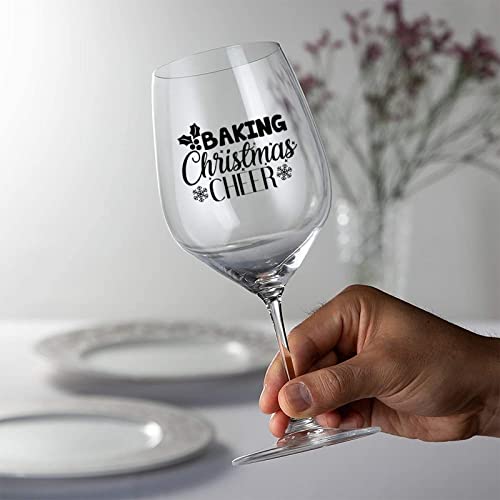 Duo de verres à vin de 325 ml Baking Christmas Cheer avec coffret