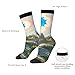 XZDWPY Outside the Castle Gate Unisex Mid-Calf Socks 2 Black-1 Polyester Skin-Friendly Moisture-Wicking Fashionable Crew Socks
