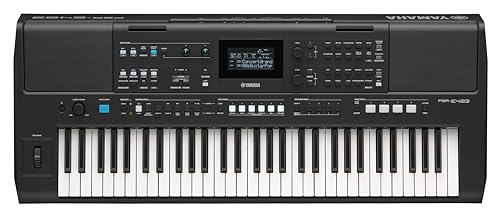 Image of Yamaha PSR-E483 61-Key Touch-Sensitive Portable Keyboard with Sound, Music Rest and Power Adapter