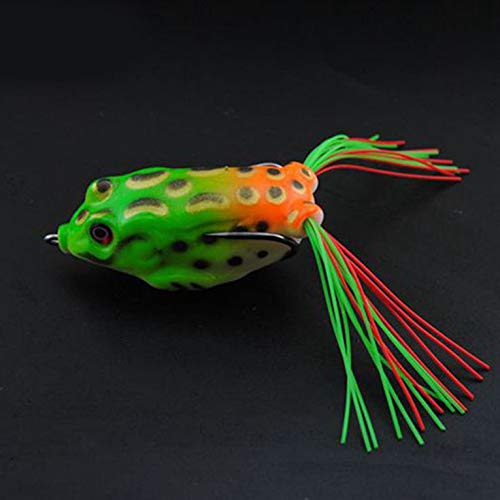 Iscas de pesca macias artificiais N/V, iscas realistas de sapo com dois ganchos, iscas de sapo para