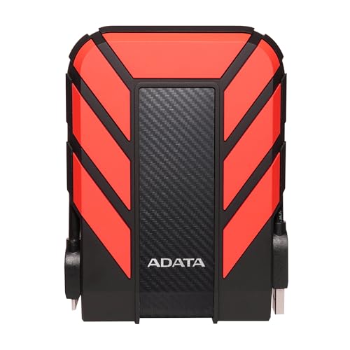 ADATA HD710 Pro HDD esterno Portatile 1TB, Unità Rugged, Resistente all'Acqua, Polvere e Cadute, per Mac, PC Desktop, Workstation e PC Portatili, USB 3.2 Gen1, Rosso
