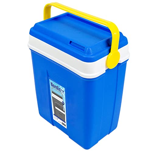 noorsk® Klassische Kühlbox praktischer Kühlbehälter für das Auto und zum Camping - 12 Liter - Blau noorsk® Klassische Kühlbox praktischer Kühlbehälter für das Auto und zum Camping - 12 Liter - Blau