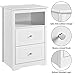 Yaheetech Nightstand with 2 Drawer and 1 Open Shelf, 29