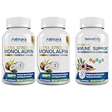 Extra Strength Monolaurin 800mg 2 Pack + Immune Support
