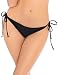 RELLECIGA Women's Cheeky Brazilian Cut Butt Bikini Swim Bottom S Black