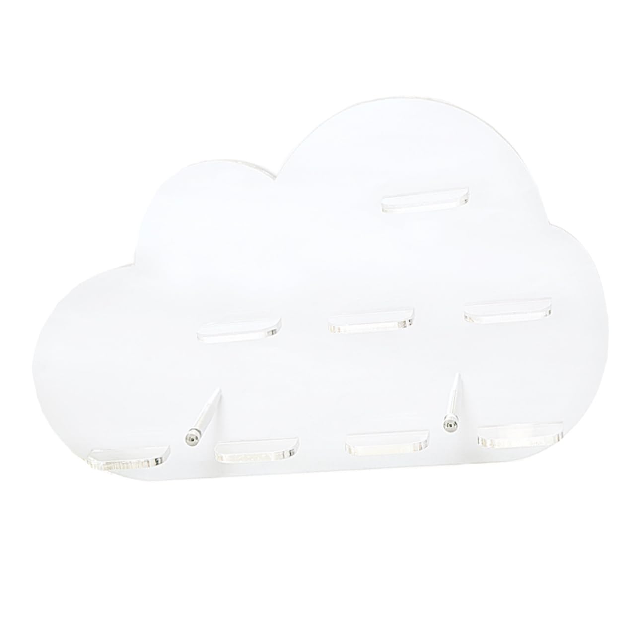 SOLUSTRE 1pc Transparent Macarons Display Stand Acrylic Dessert Holder for Wedding and Party Unique Cloud Shape Design for Showcasing Treats and Desserts