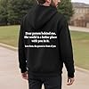 Letter Print Pattern Hooded for men uk Shirt Men's Winter Sweatshirt Fabric Is Thickened Fleece Lined. To The Person Behind Me Hoodie Positive Mental Hoodie Adult Funny Hoo Mens Black #2