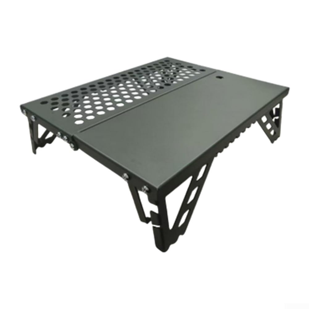 Honseadek Aluminum Folding Table for Camping and Hiking Portable Lightweight Design Fits Small Spaces One Second Deployment Stable on Rough Ground (green)