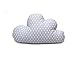 Blausberg Baby - przytulna poduszka w kształcie chmury z boku frotte - szara gwiazda - wszystkie materiały certyfikowane przez OEKO-TEX® Standard 100 - ręcznie wykonana w Hamburgu