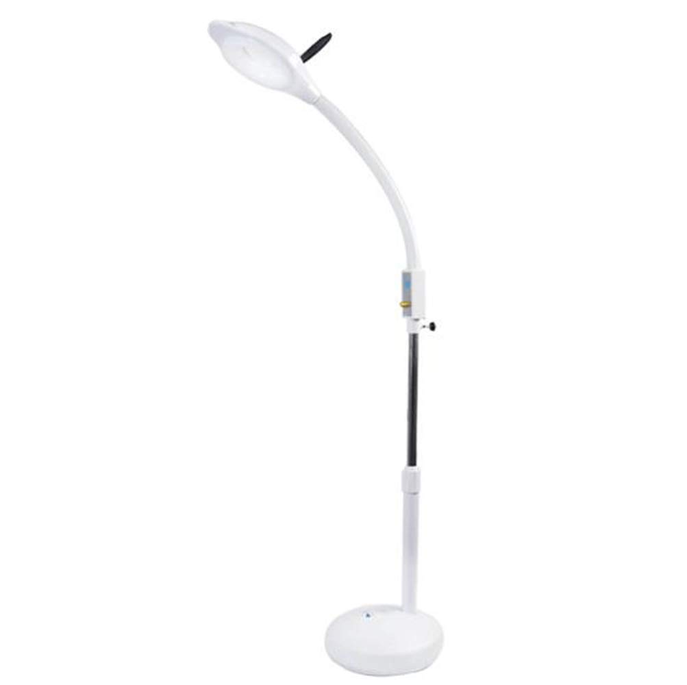 Lampa podłogowa powiększająca 16X LED Lupa podłogowa Stabilna podstawa Regulowane ramię obrotowe Lampa do czytania z lupą z gęsią szyją Keep it in mind