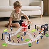 Zoom IMG-1 moontoy 37 pezzi set treno Zoom IMG-1 moontoy 37 pezzi set treno