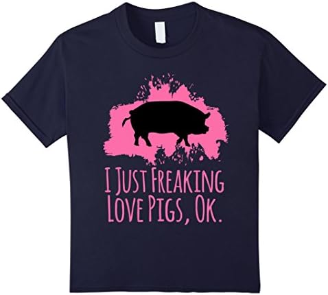 I Just Freaking Love Pigs Ok Cute Sarcastic Funny Shirt