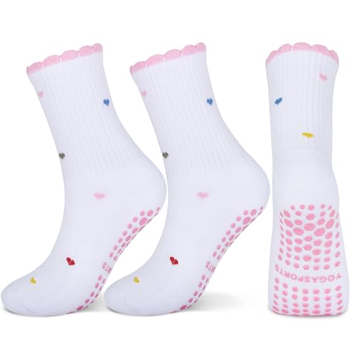Image of Grip Non-slip Cute Pilates Socks for Yoga,Barre,Reformers US Shoe Sizes 5-11