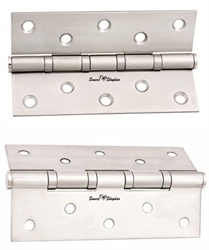 Image of Smart Shophar Stainless Steel Bearing Hinge 3X1X2 Inches, Pack of 1, Smooth and Durable for All Doors