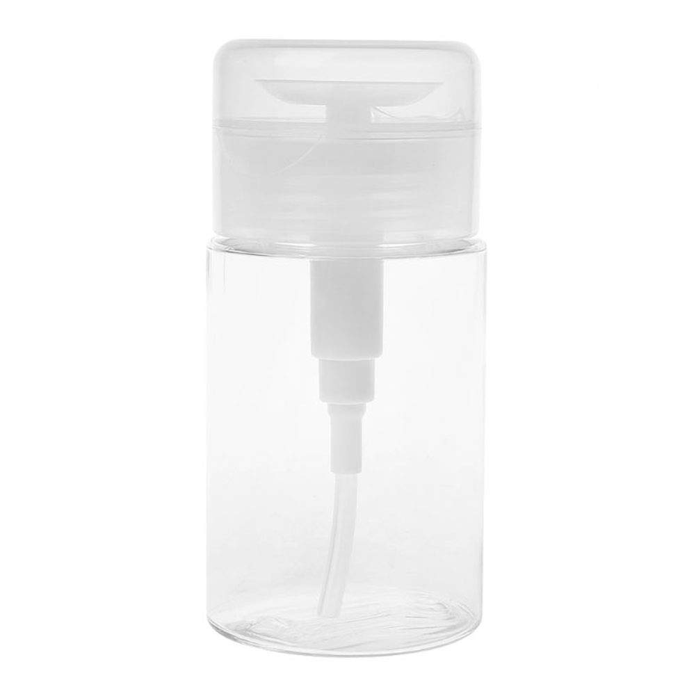 AKOAK PETG Push Down Empty Pump Dispenser Bottle for Nail Polish and Makeup Remover,BPA Free,150ml(5oz)-image-22