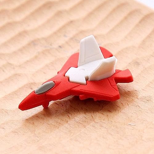 Image of AK Store (Pack of 4) 3D Cute Cartoon Shape Rubber Pencil Erasers, School Stationery for Kids, Boys Girls, Birthday Return Gifts (Fighter Planes)