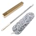 Microfiber Duster for Cleaning with Extension Pole(Stainless Steel), Extra Long 100 inches, with Bendable Head, Extendable Duster for Cleaning High Ceiling Fan, Cars