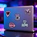Water Bottle Stickers for Kids, 100 Pcs Neon Sticker Pack, Waterproof Cute Cool Stickers for Laptop, Scrapbook, Notebook, Classroom Rewards and Student Prizes