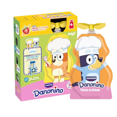 Danonino Pouch Fresa Plátano 4x70 g