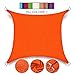 Produktbild Myan Sonnensegel, rechteckig, UV-Schutz, wasserdicht, für Außenbereich, Terrasse, Garten, mehrere Farben und Größen, Orange, 4 x 4 m