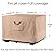 QH.HOME Fire Pit Cover Square-40-44 Inch Heavy Duty 900D Strong Tear-Resistant and UV Resistant and Waterproof and Fading Resistant Material Polyester Firepit Covers for Outdoor Fire Table-Wheat