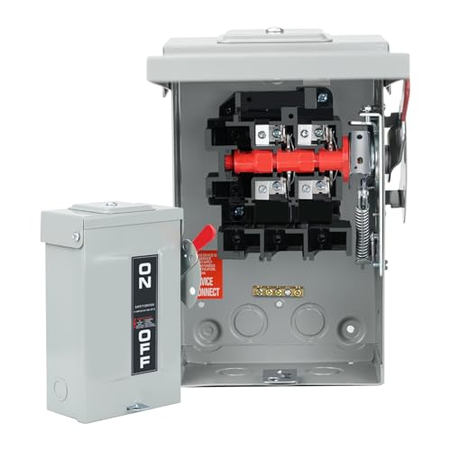 2P 30Amp 120V/240V General Duty Safety Switch,Disconnect Switches Box,Quick Disconnect Safety Switch