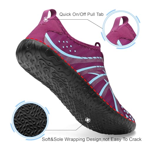 Image of Spesoul Womens and Mens Water Shoes Breathable Quick Dry Soft Barefoot Aqua Socks for Hiking Swim Beach Surf Yoga Sport