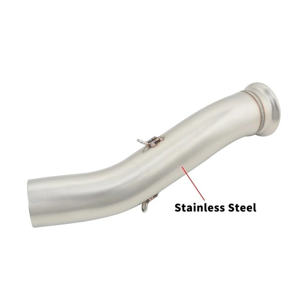 Tuyaux d'échappement Silencieux D'échappement De Moto À Enfiler, Tube Intermédiaire en Acier Inoxydable, Raccord De 51 Mm, pour 800NK 800 NK