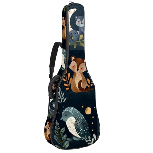Sac à dos guitare basse et acoustique 109 cm en tissu Oxford étanche avec poches