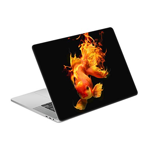 Skin MacBook Pro 16 A2141 vinyle ultra-fin et amovible avec illustration Poisson-Feu colorée